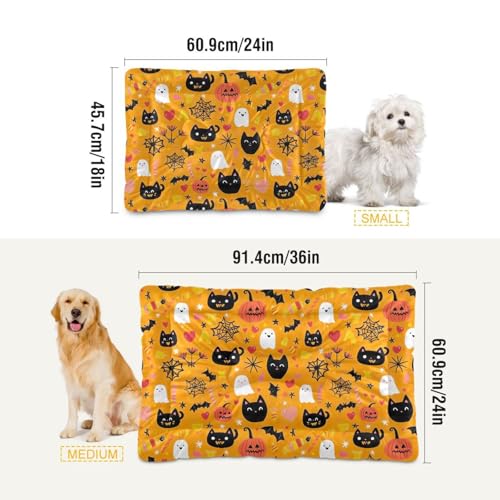 Soft Machine Washable Dog Bed Mat with Anti-Slip Bottom L196