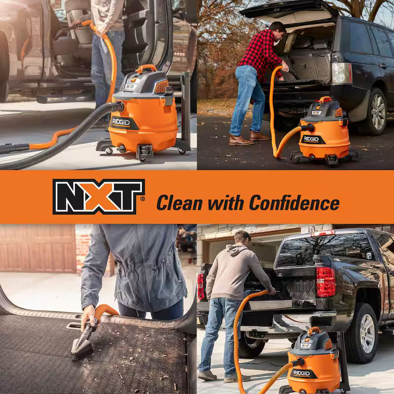 14 Gallon 6.0 Peak HP Wet/Dry Shop Vacuum with Fine Dust Filter, Hose and Accessories O427716