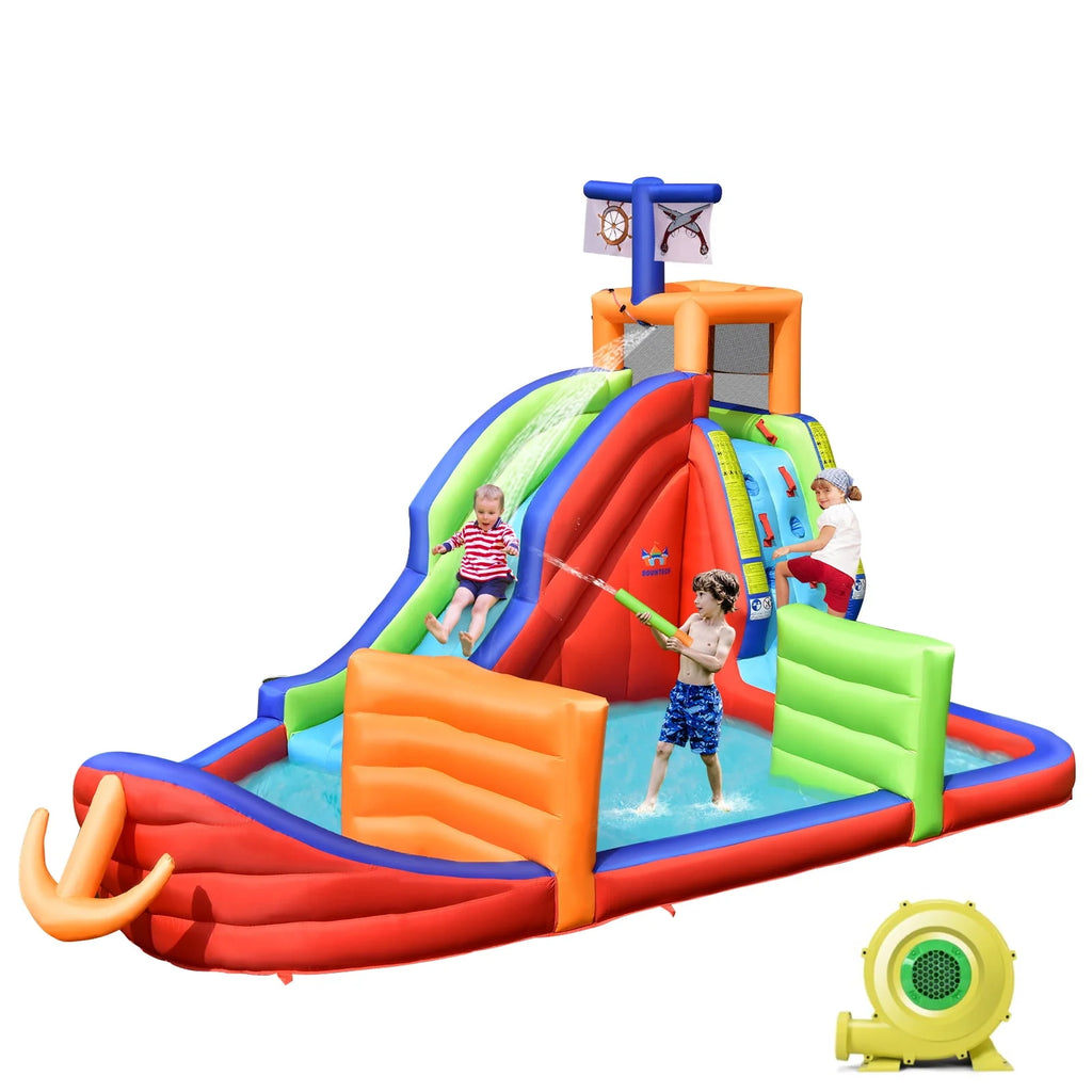 6-in-1 Inflatable Castle with Water Guns & Blower G452