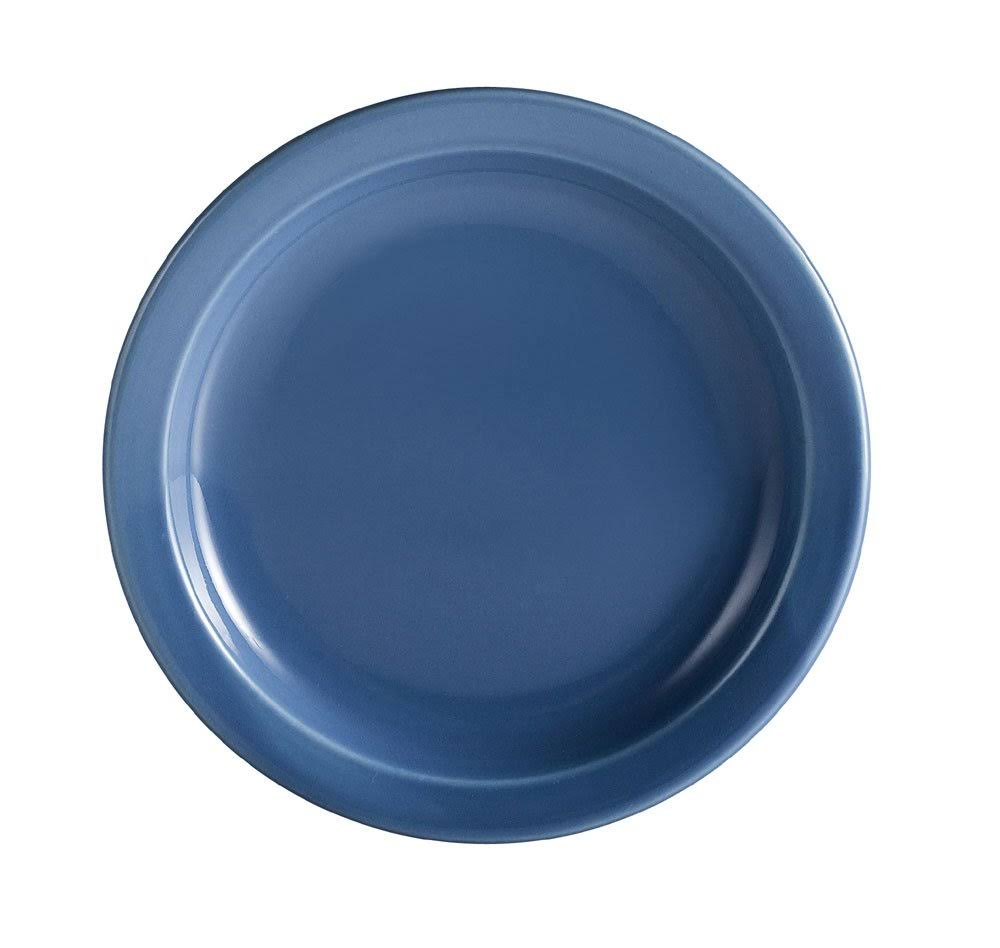 Light Blue Stoneware Plate, Box of 12 J661