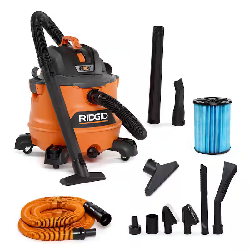 14 Gallon 6.0 Peak HP Wet/Dry Shop Vacuum with Fine Dust Filter, Hose and Accessories O427716