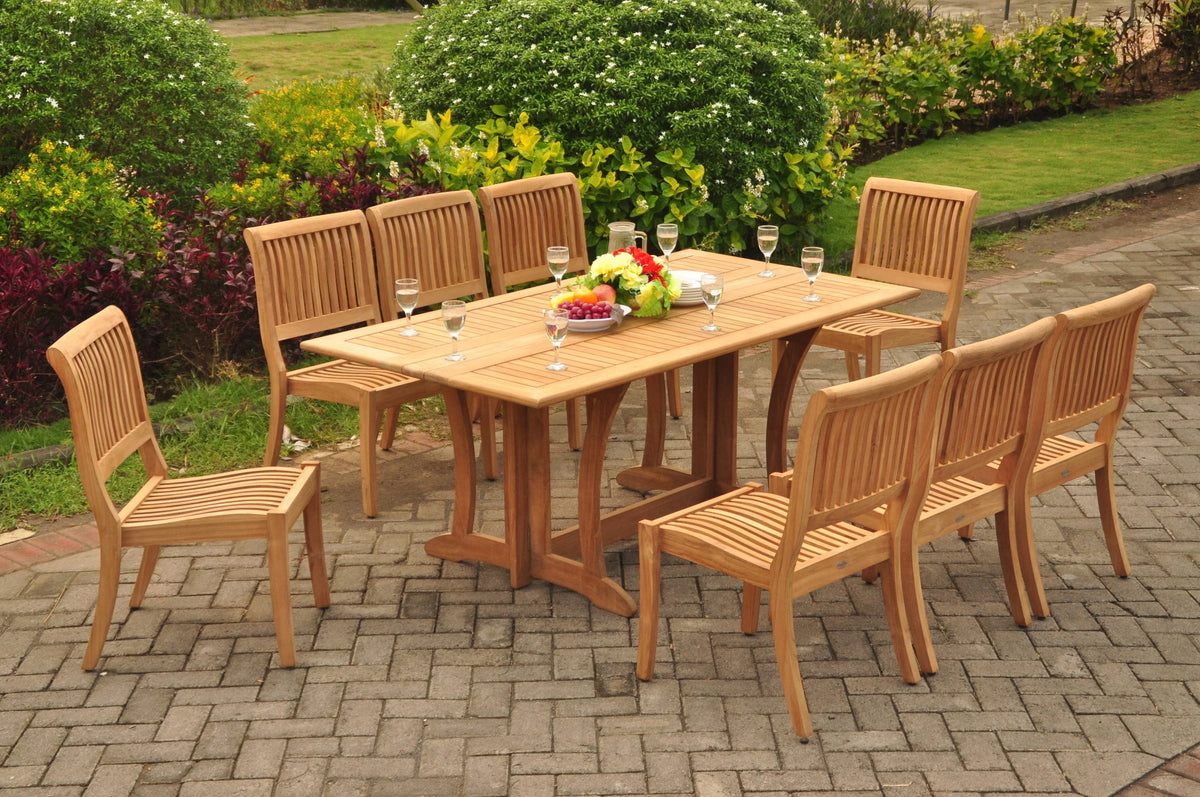 7 Pc Grade-A Teak Wood Dining Set E709