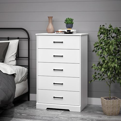 Black 5 Drawer Chest of Drawers G7521