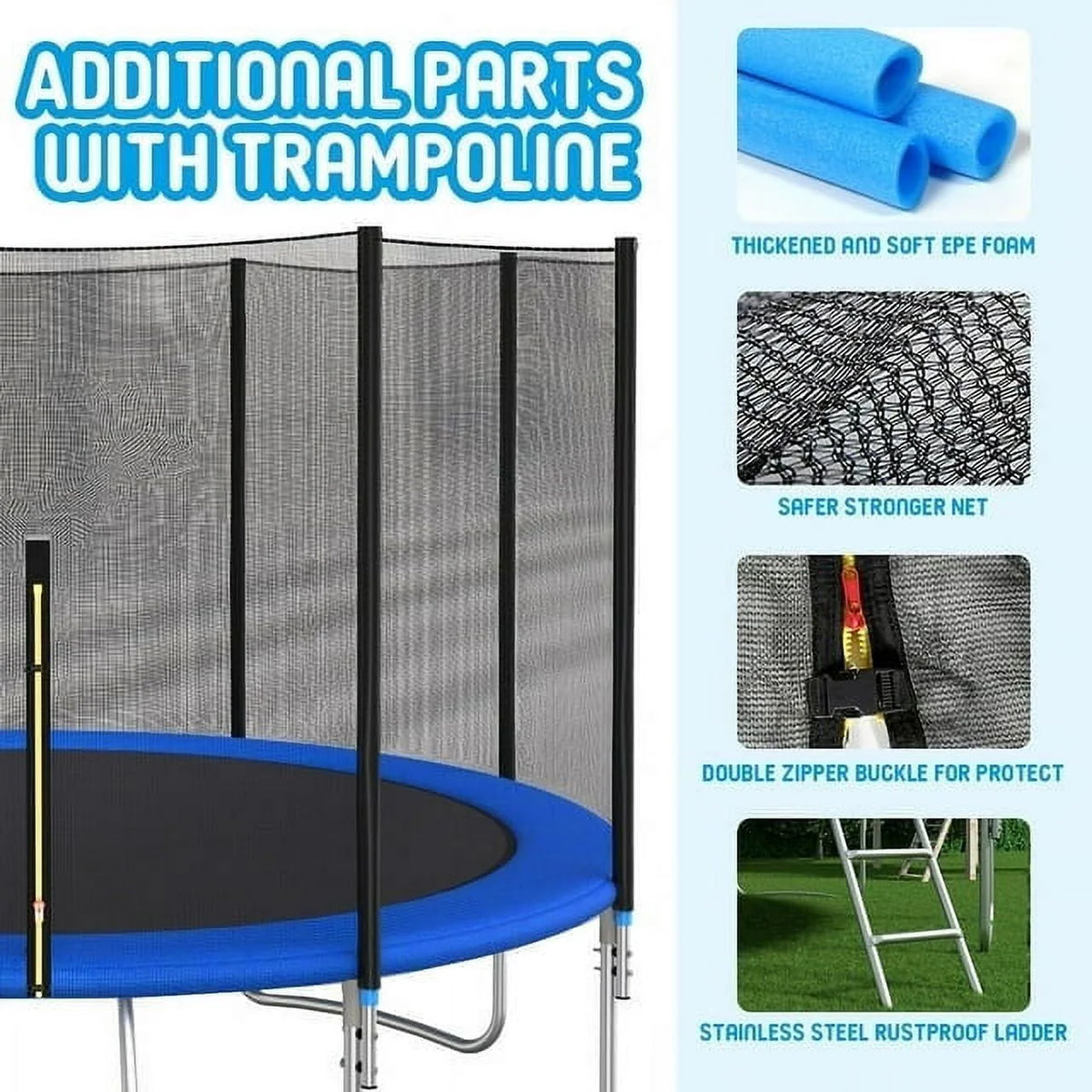 10FT Trampoline with Safety Enclosure Net P260