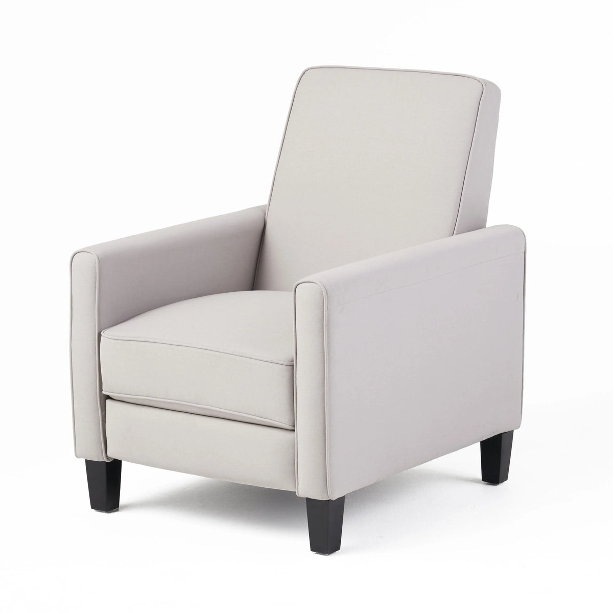 Gray Fabric Upholstered Pushback Recliner K6719