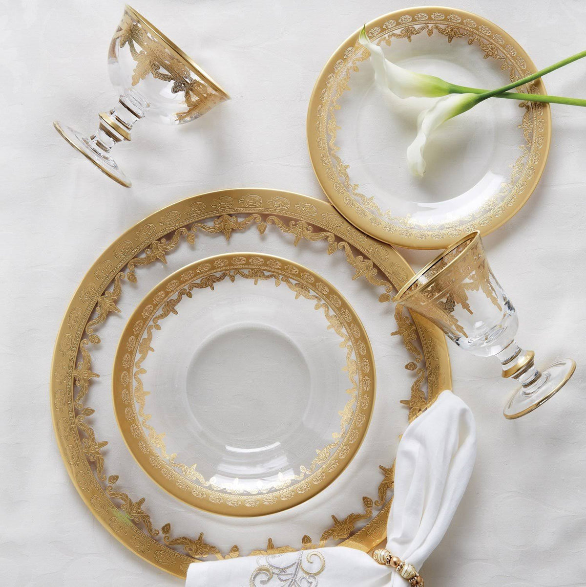Gold Salad/Dessert Plate A390
