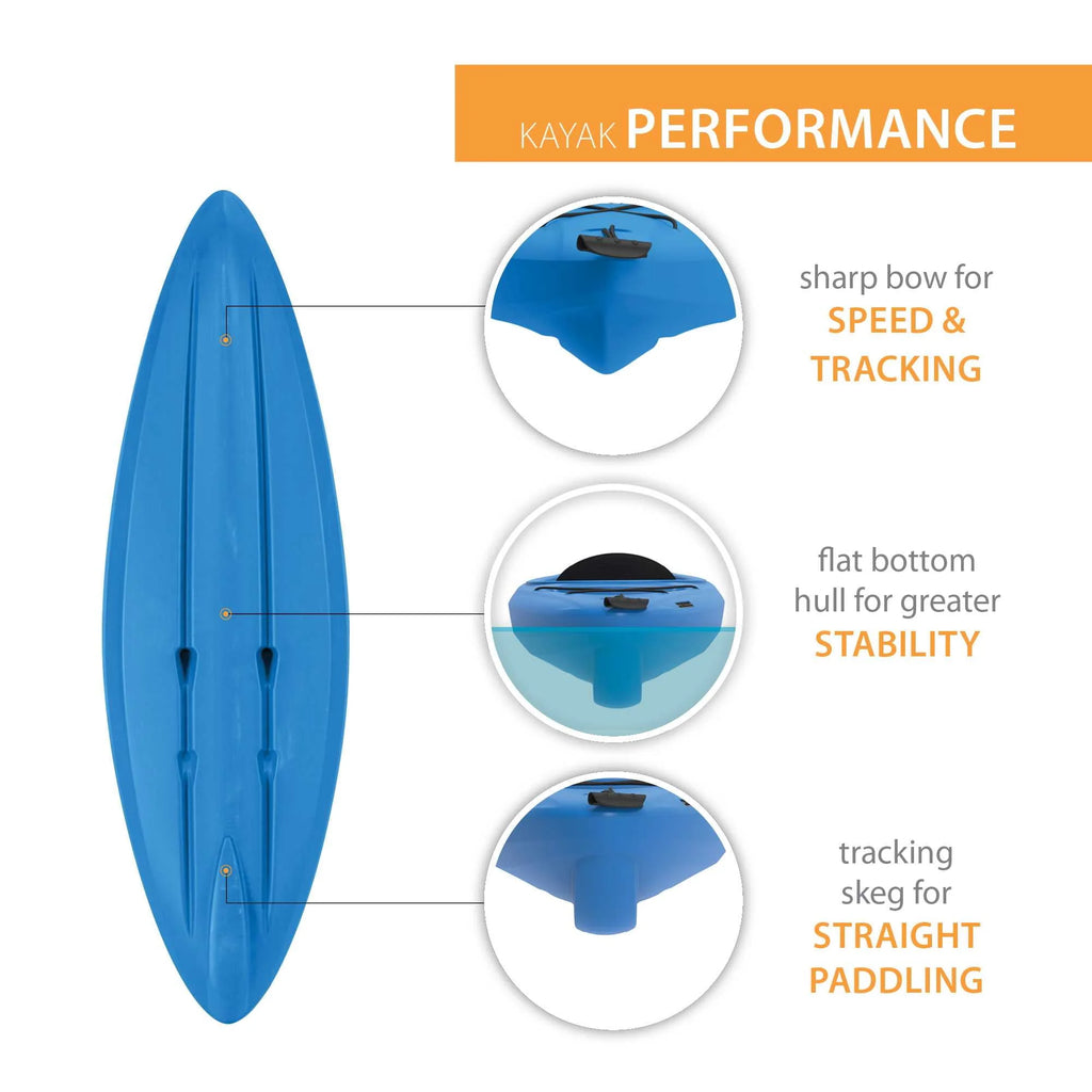Green 8 ft Sit-Inside Kayak X733