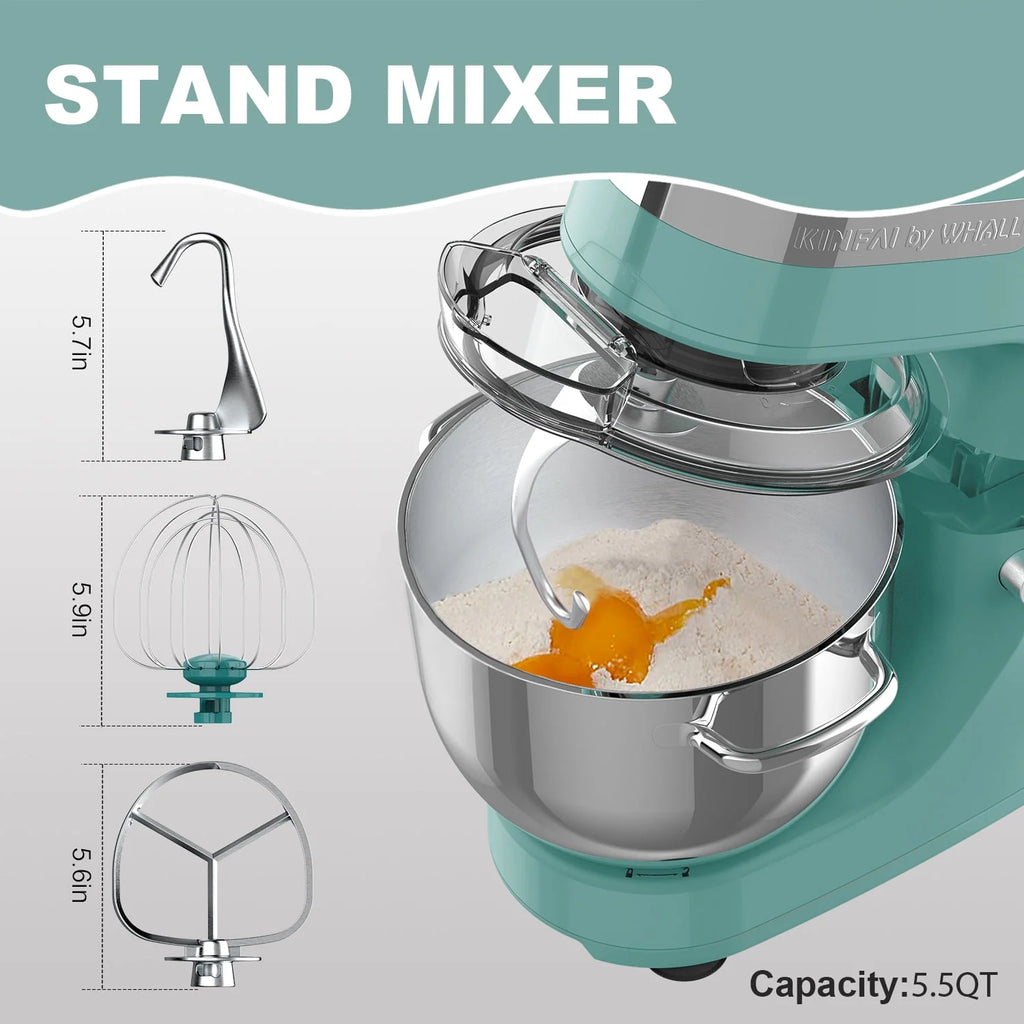 5.5Qt 12-Speed Tilt-Head Electric Kitchen Mixer with Stainless Steel Bowl F4869