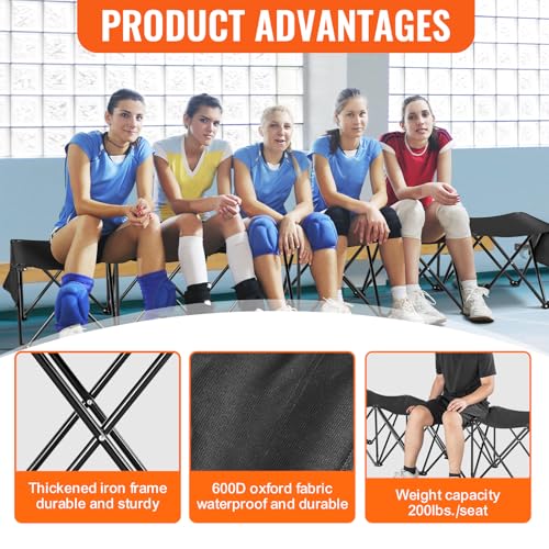 Portable Folding Bench with Carry Bag & Backrest G201856