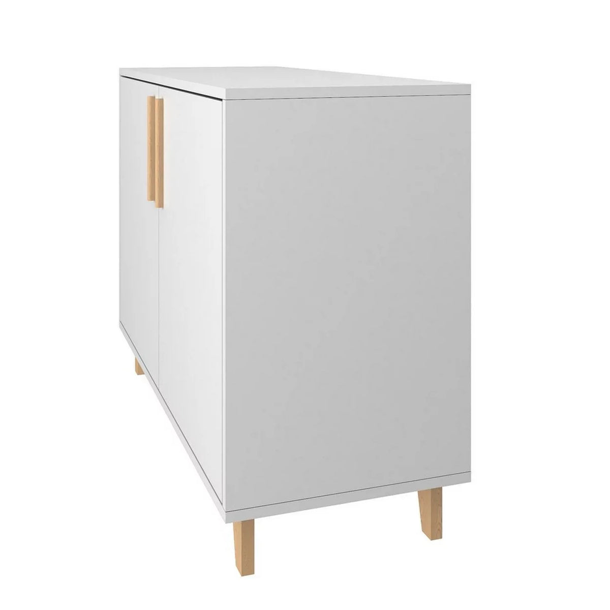 White Double Side Cabinet with 2 Shelves N865643