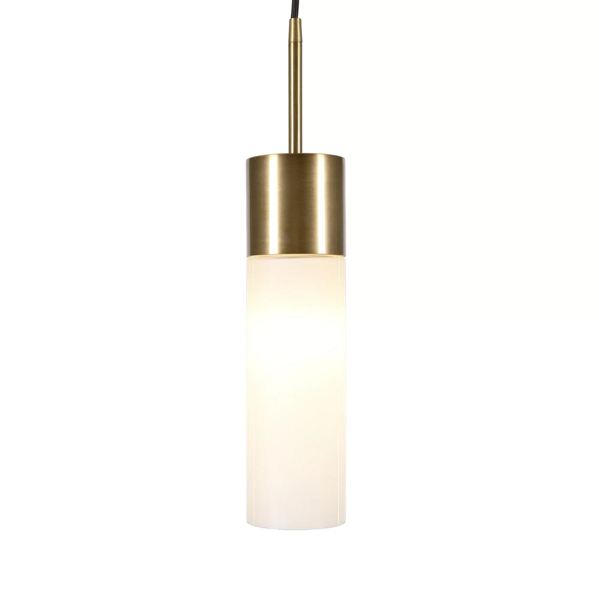 1-Light Pendant with Milk White Glass Shade O1713