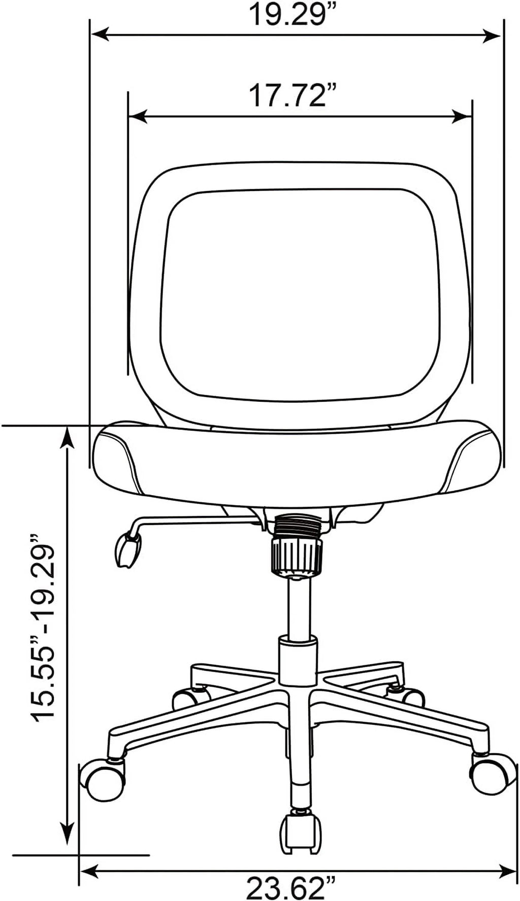 Mesh Fabric Low-Back Task Chair Z131339