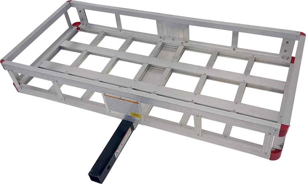 49 x 22.5 Hitch Mount Aluminum Cargo Carrier with High Side Rails W45146
