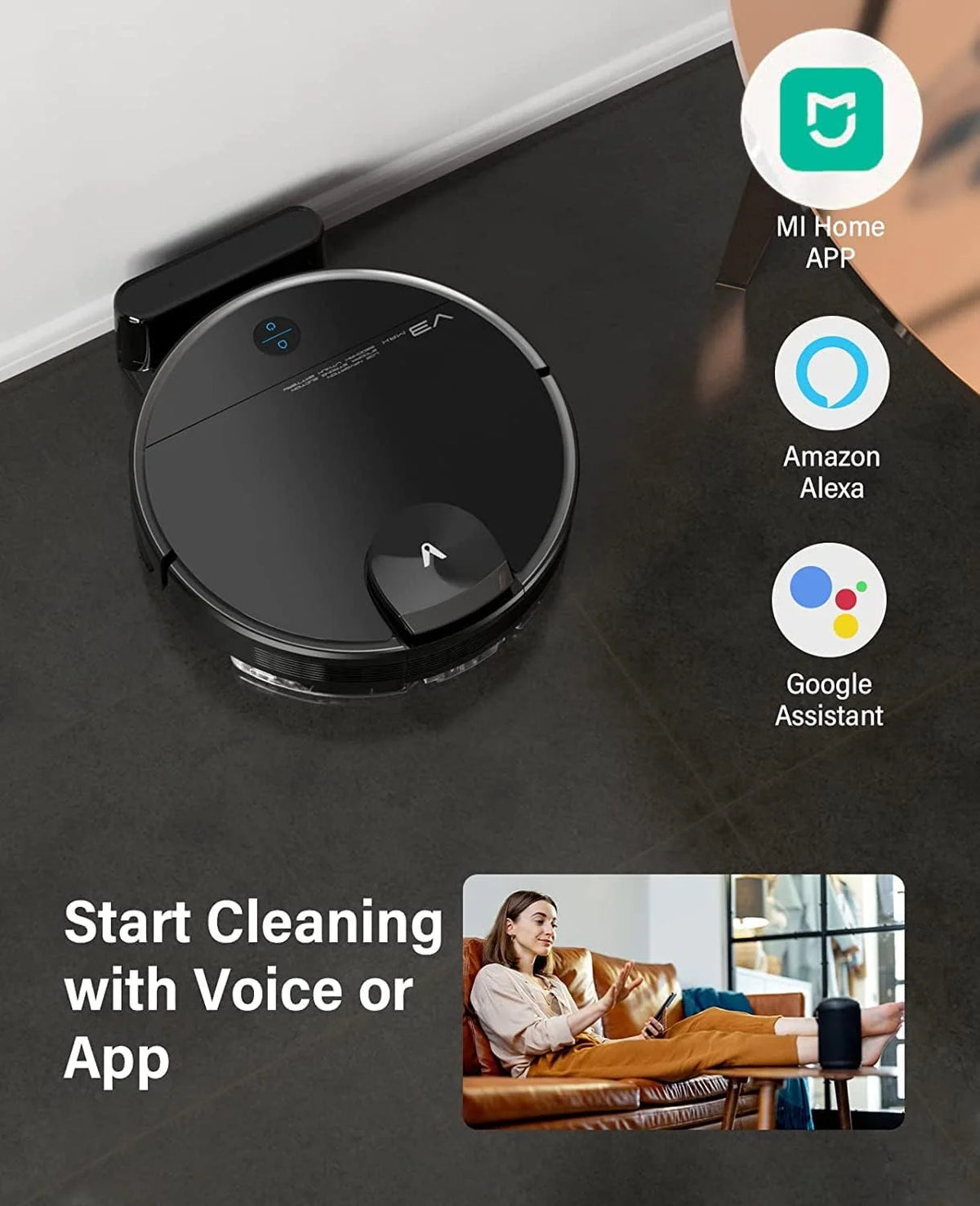 Robot Vacuum and Mop Combo with Lidar Navigation Q8815