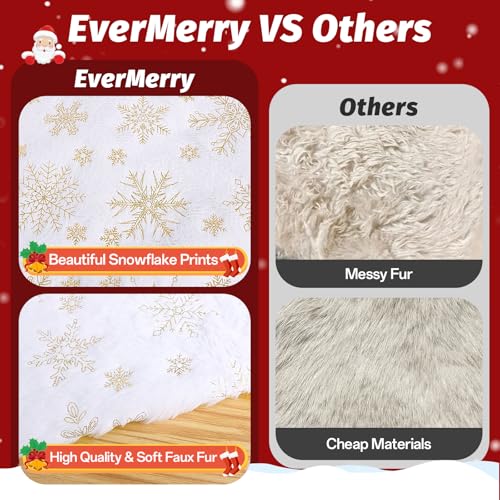 White 36 inches Christmas Tree Skirt U93385