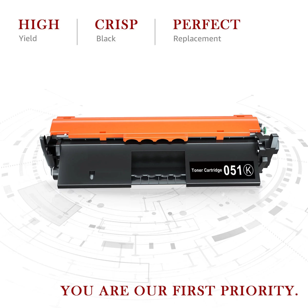 Black Toner for Printer H596