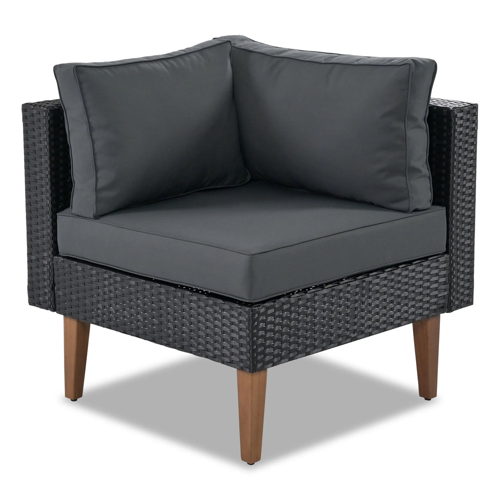 5 Seat Outdoor Wicker Sofa Set with Coffee Table A8516