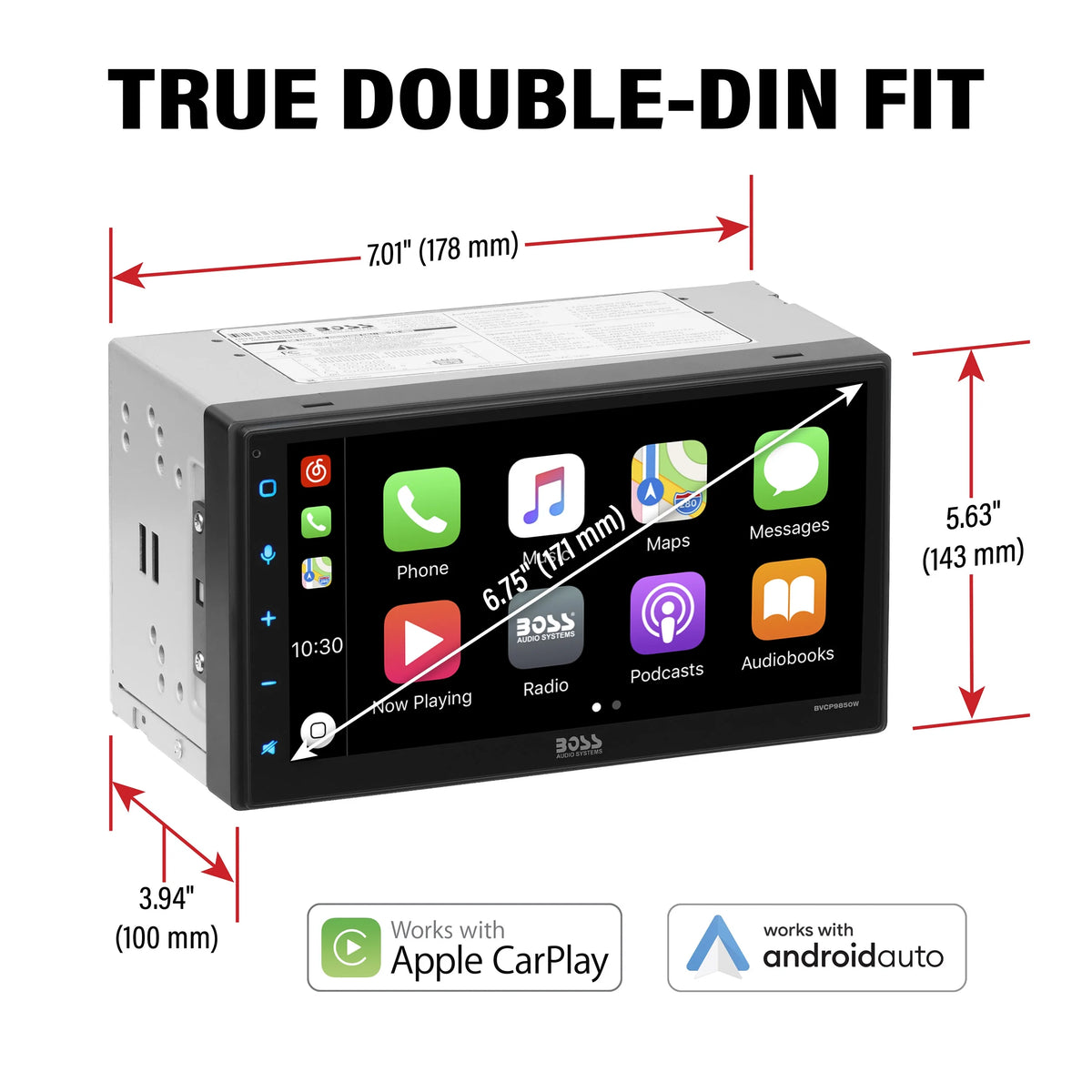 Wireless Apple CarPlay Car Audio Stereo System O542622
