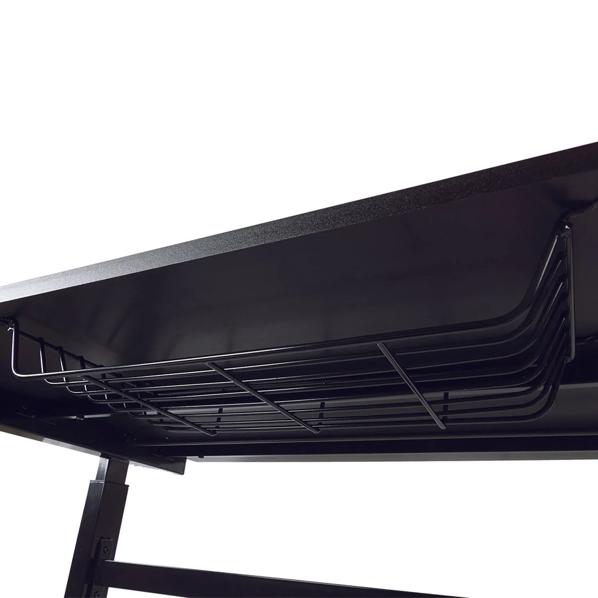 Black Height Adjustable Sit Stand Desk with Casters F8566