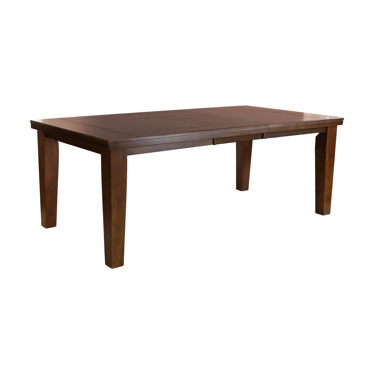 Dark Oak Rectangular Wooden Dining Table with Extension Leaf I4906