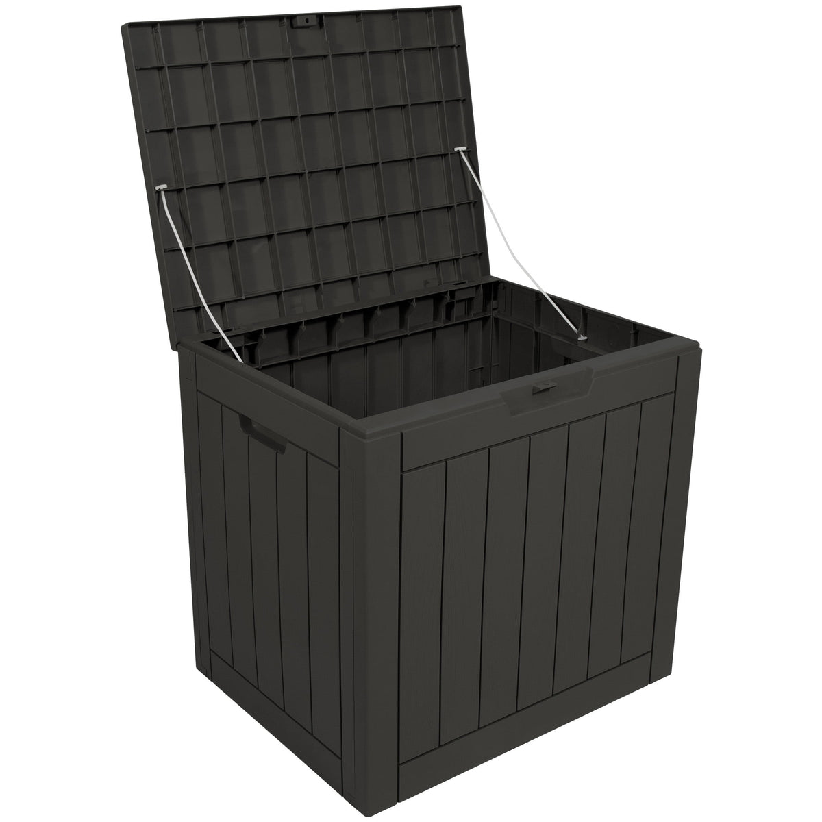 Dark Brown Square Plastic Deck Box B973880