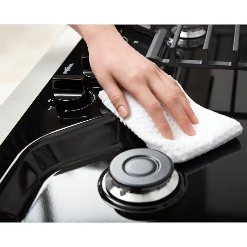 Black 4 Burner Gas Cooktop with Cast-Iron Grates C52551