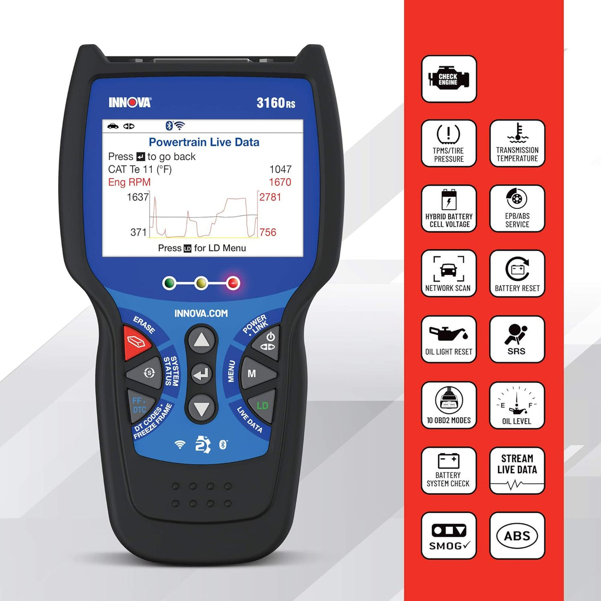 OBD2 Scanner with ABS Bleed and Oil Light Reset T9846