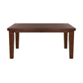 Dark Oak Rectangular Wooden Dining Table with Extension Leaf I4906