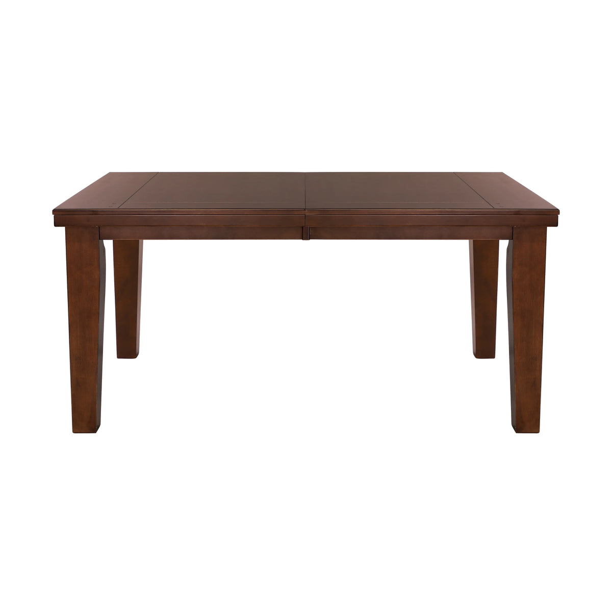 Dark Oak Rectangular Wooden Dining Table with Extension Leaf I4906