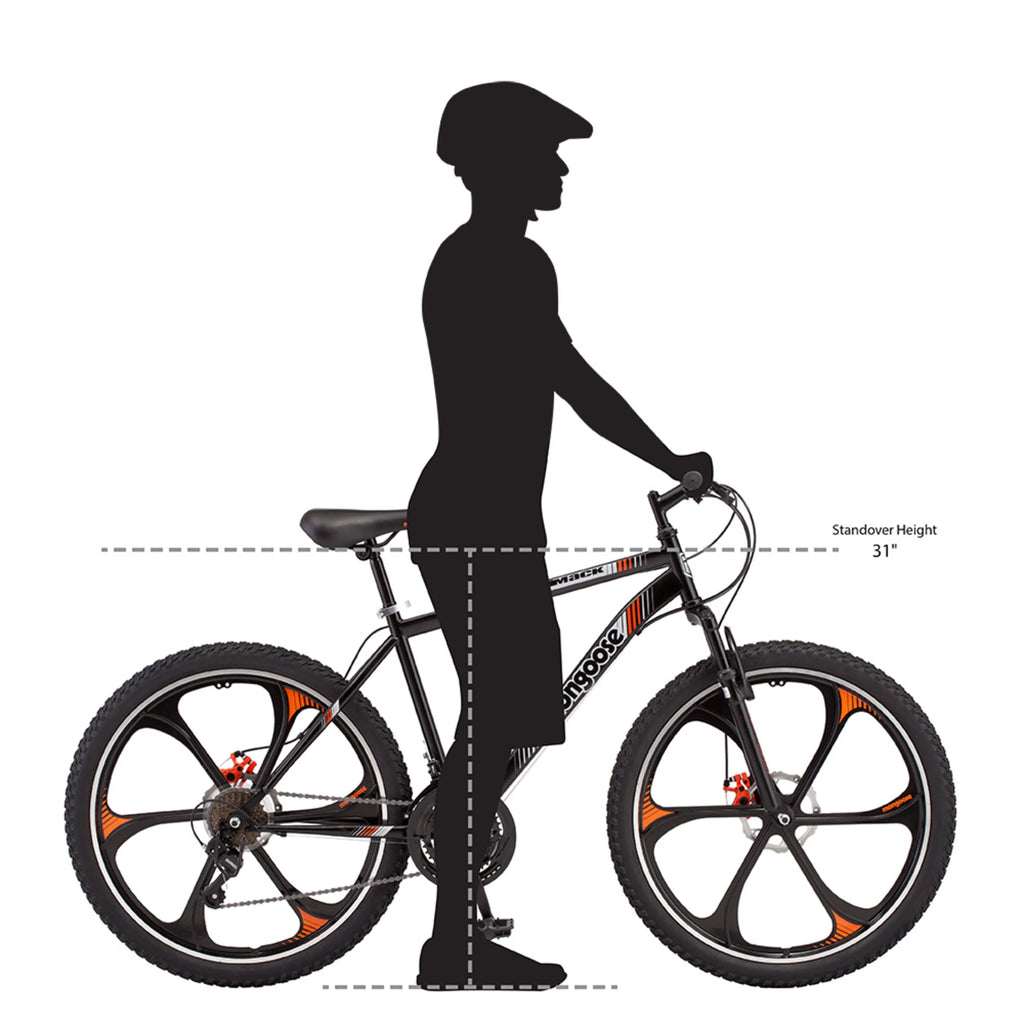 Orange On Black 26" Wheel 21 Speed Mountain Bike G71518