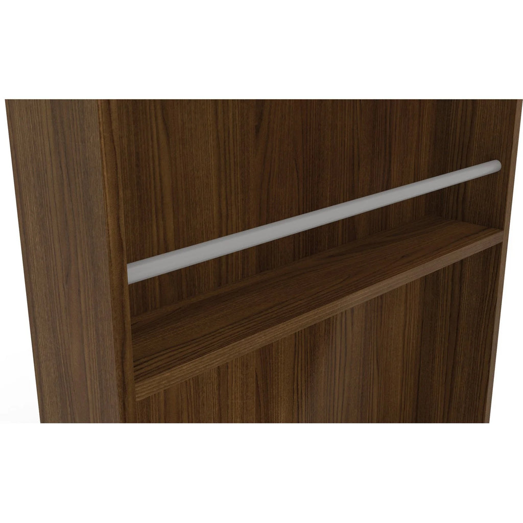 Modern Brown Bar Table with Wine Storage Z1746