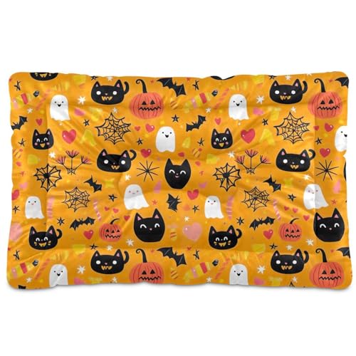 Soft Machine Washable Dog Bed Mat with Anti-Slip Bottom L196