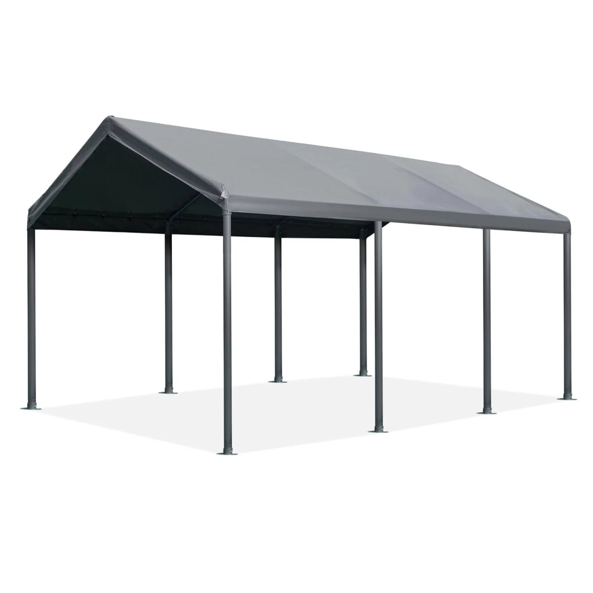 10' x 20' Heavy Duty Portable Carport Gray I30955
