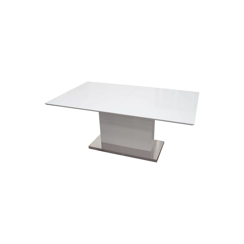 5-Piece Extendable High Gloss Wood Dining Set Q271798