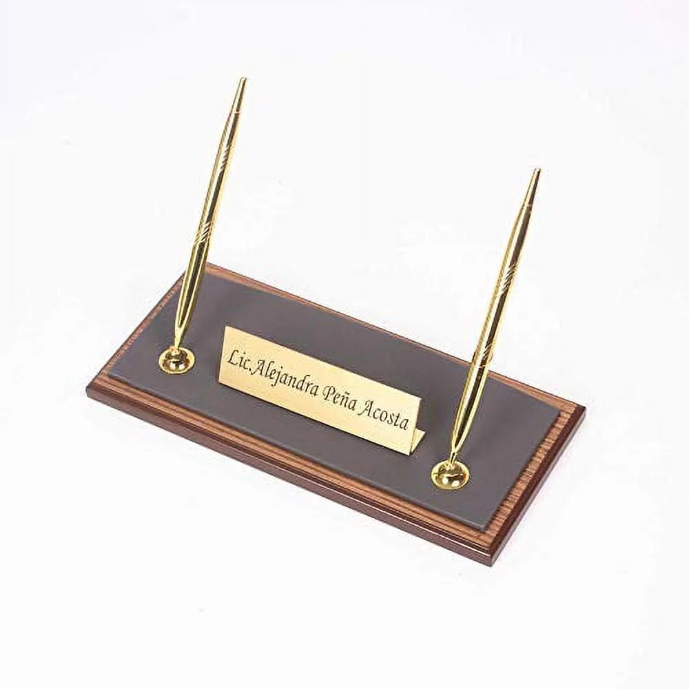 11 Pcs Leather & Wood Desk Organizer Set X4752