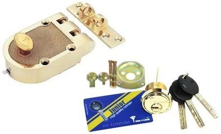 Bright Brass Rim Cylinder Deadlock X726018
