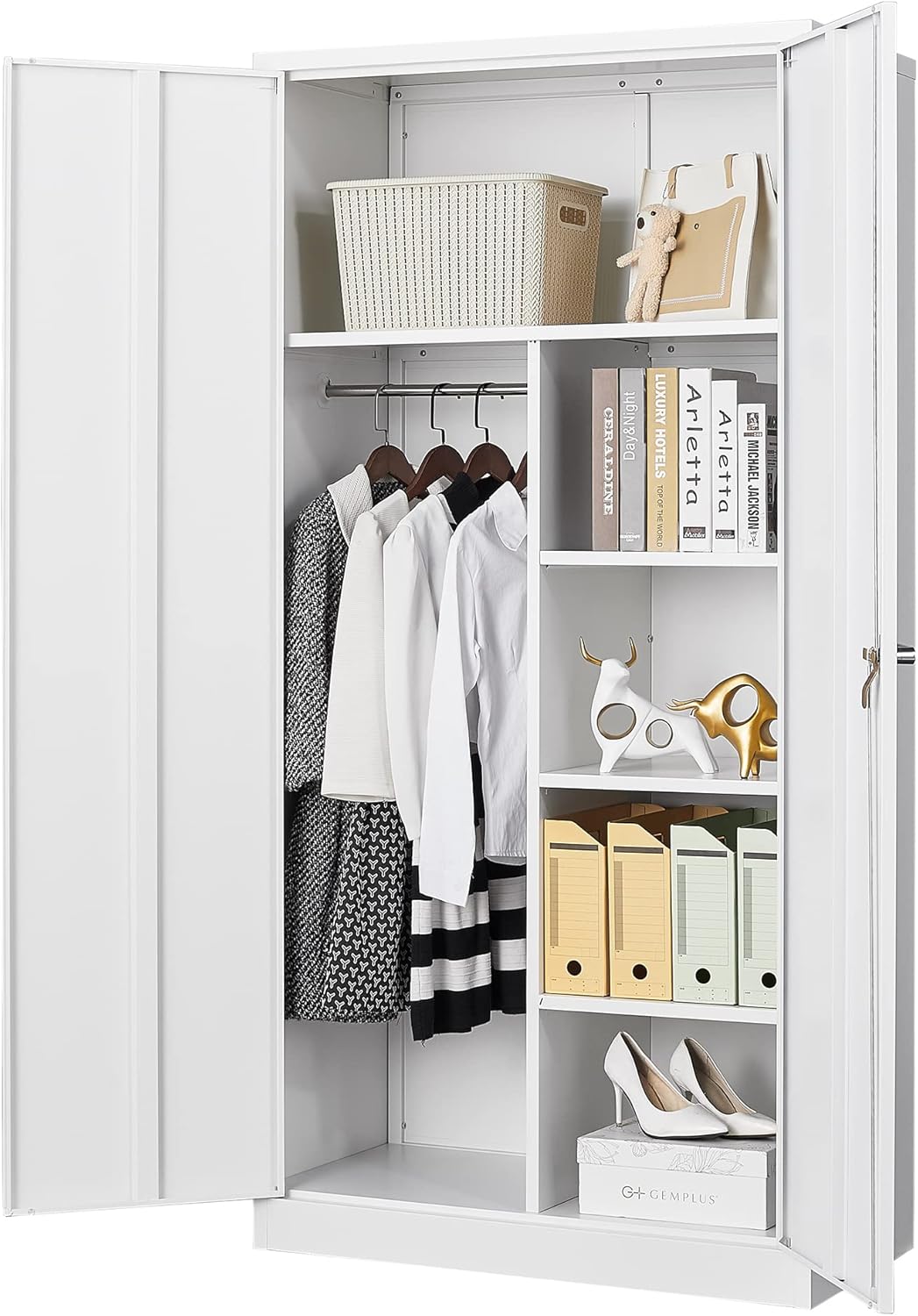 Metal Storage Cabinet with 4 Adjustable Shelves F525