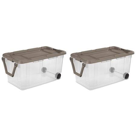 160 qt Wheeled Storage Box, Case of 2 L97310