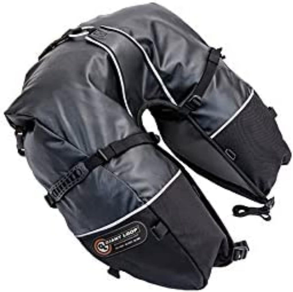 Gray Water-resistant 39-Liters Motorcycle Storage Bag U266516