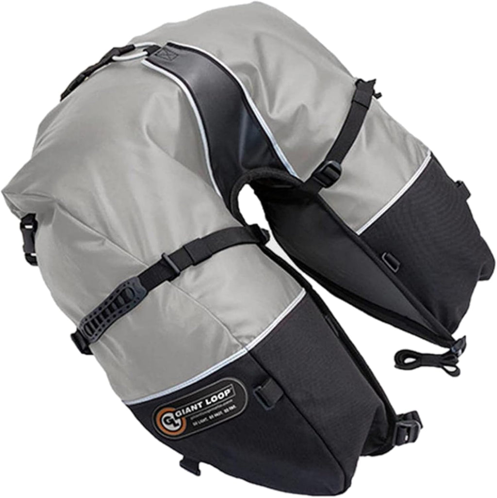 Gray Water-resistant 39-Liters Motorcycle Storage Bag U266516
