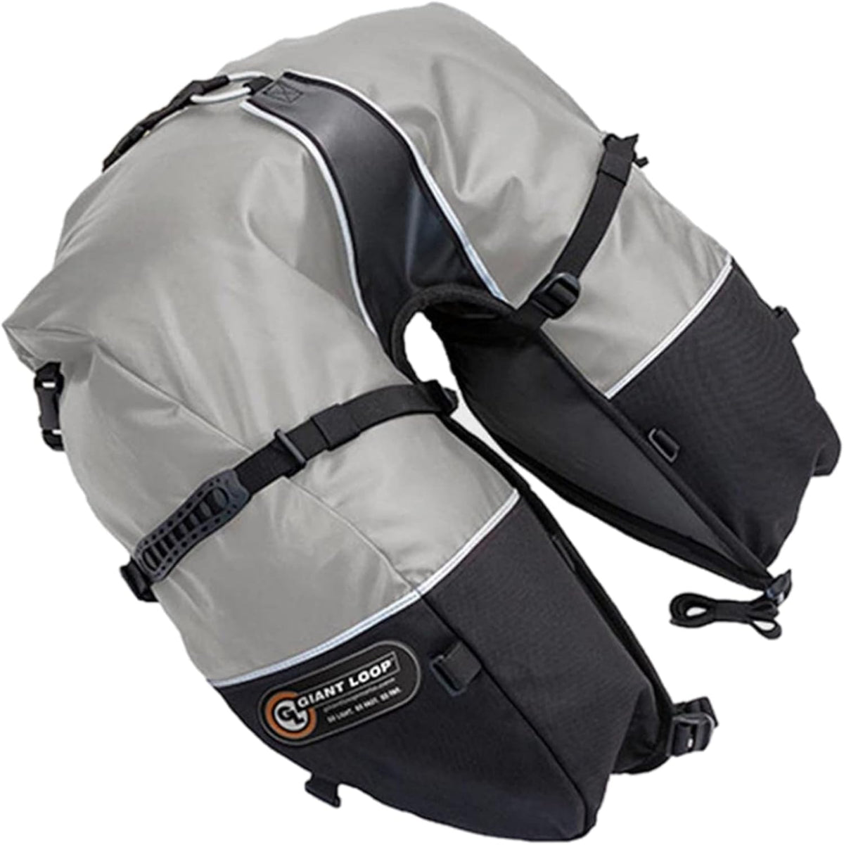 Gray Water-resistant 39-Liters Motorcycle Storage Bag U266516