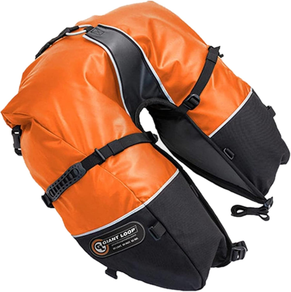 Gray Water-resistant 39-Liters Motorcycle Storage Bag U266516