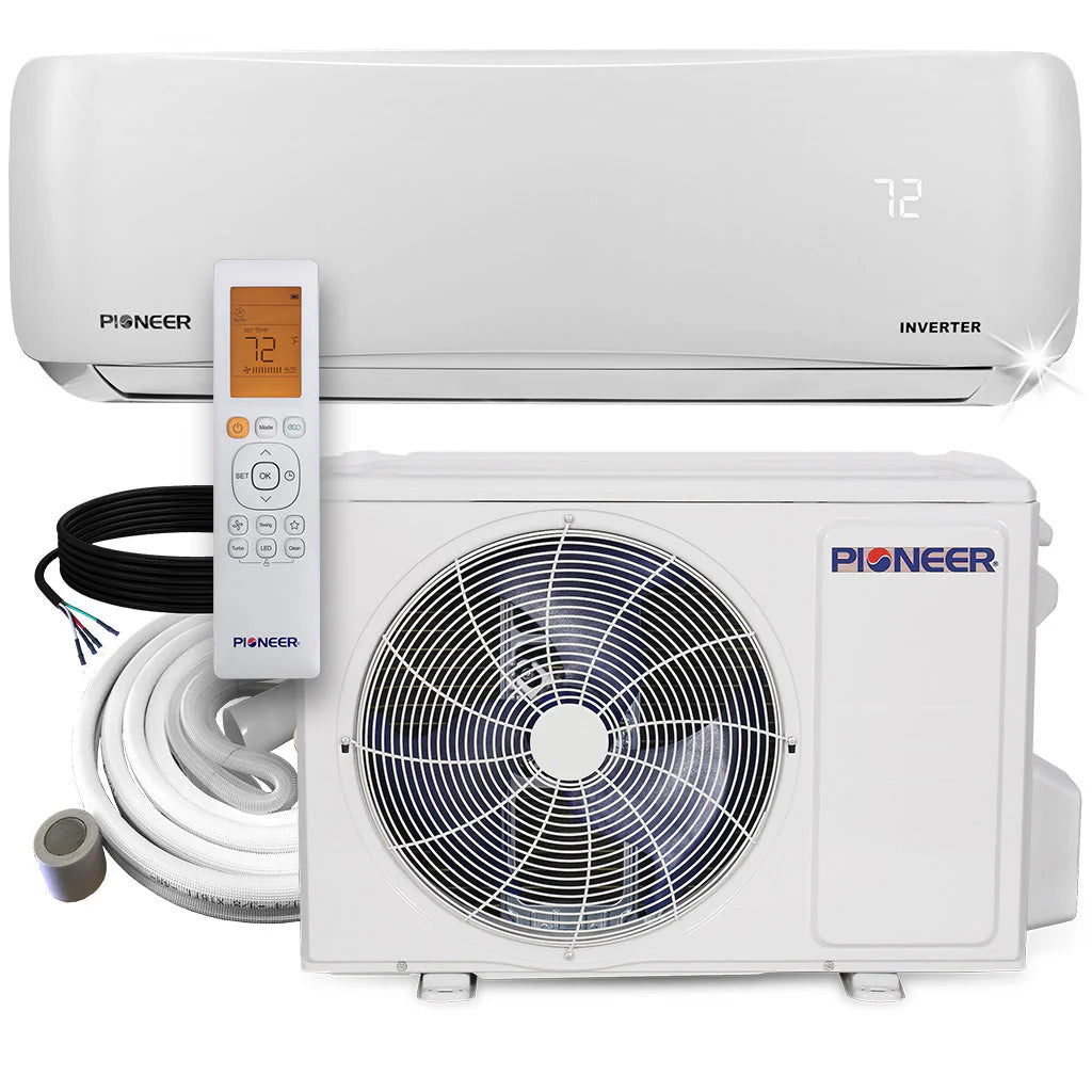 12,000 BTU 22 SEER 230V Ductless Mini-Split Inverter Air Conditioner Heat Pump System P3303