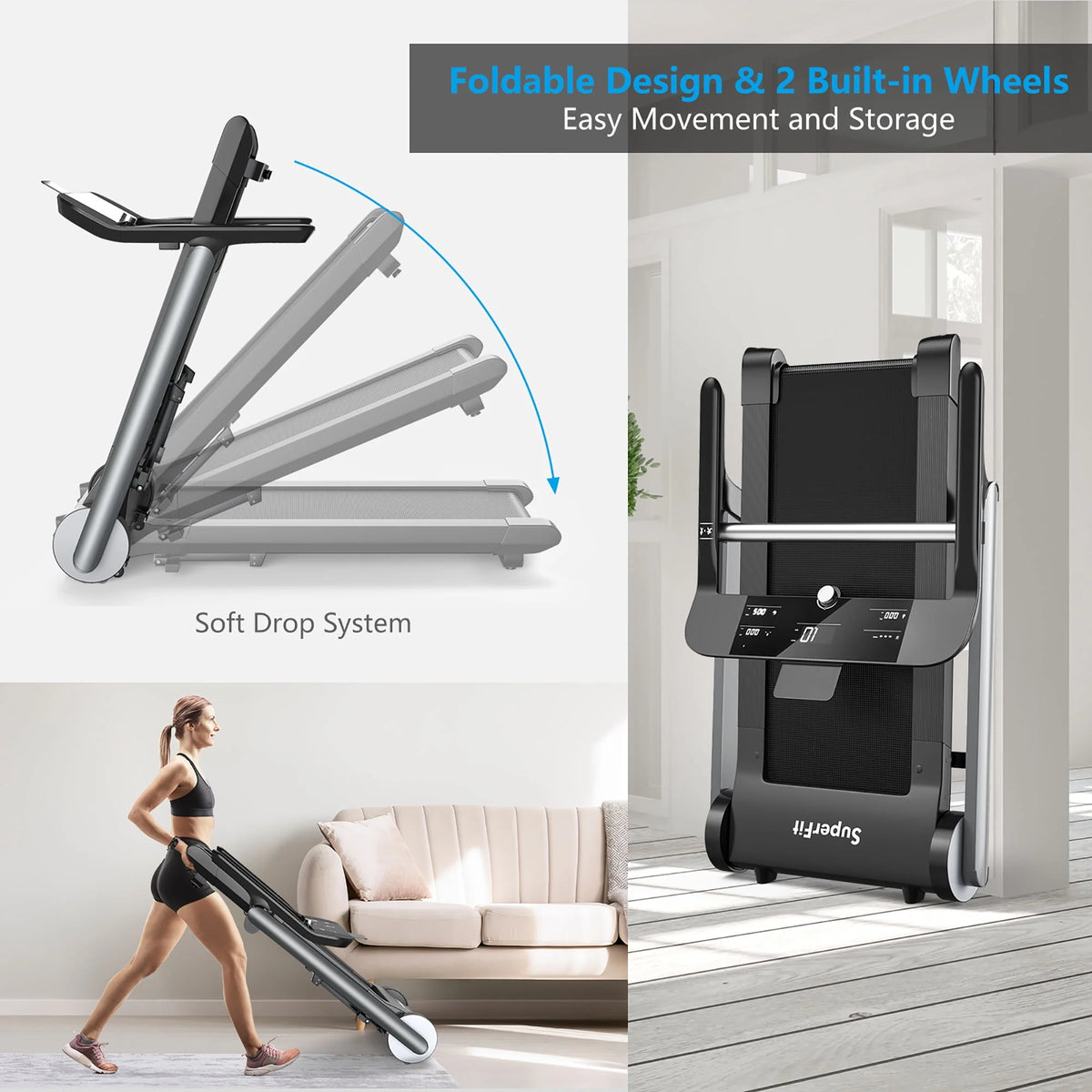 Folding Electric Treadmill Y211018