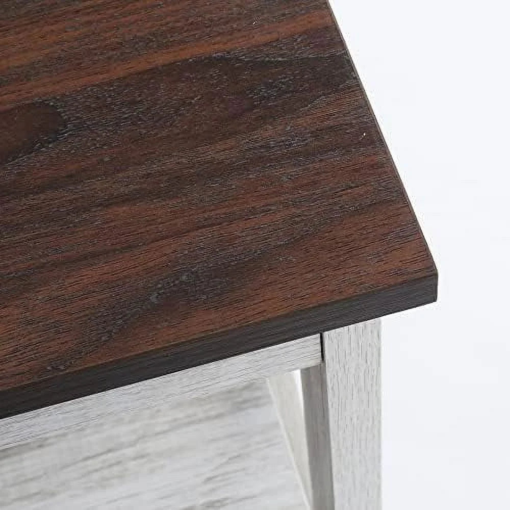 White Oak 3-Tier Wood Side Table G81710
