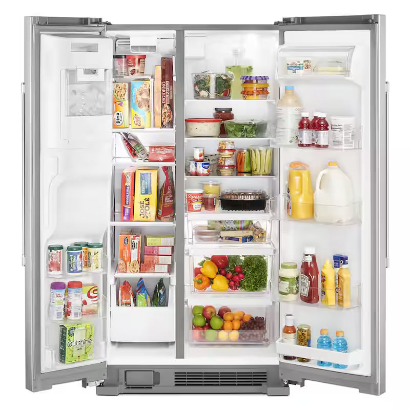 24.5 cu. ft. Side by Side Refrigerator Stainless Steel with Ice and Water Dispenser G2247