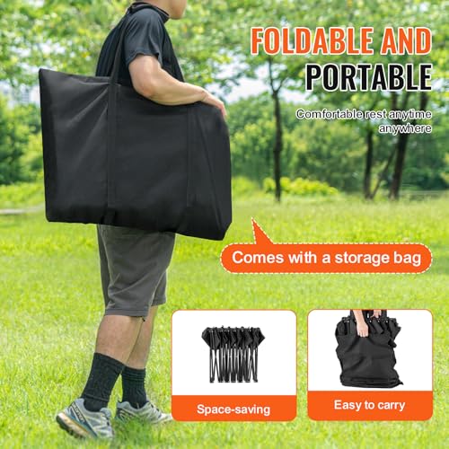 Portable Folding Bench with Carry Bag & Backrest G201856