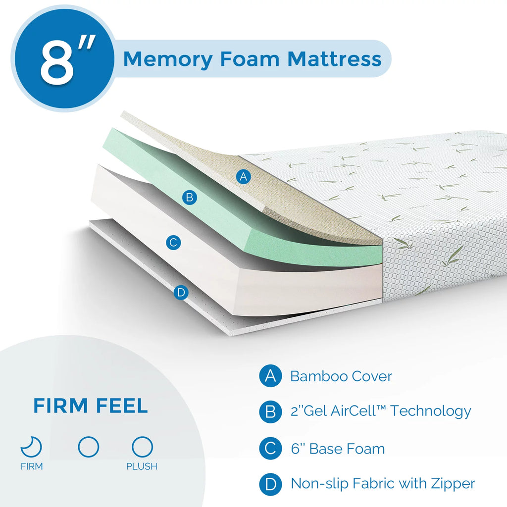 8 inch Memory Foam Full Mattress W136647