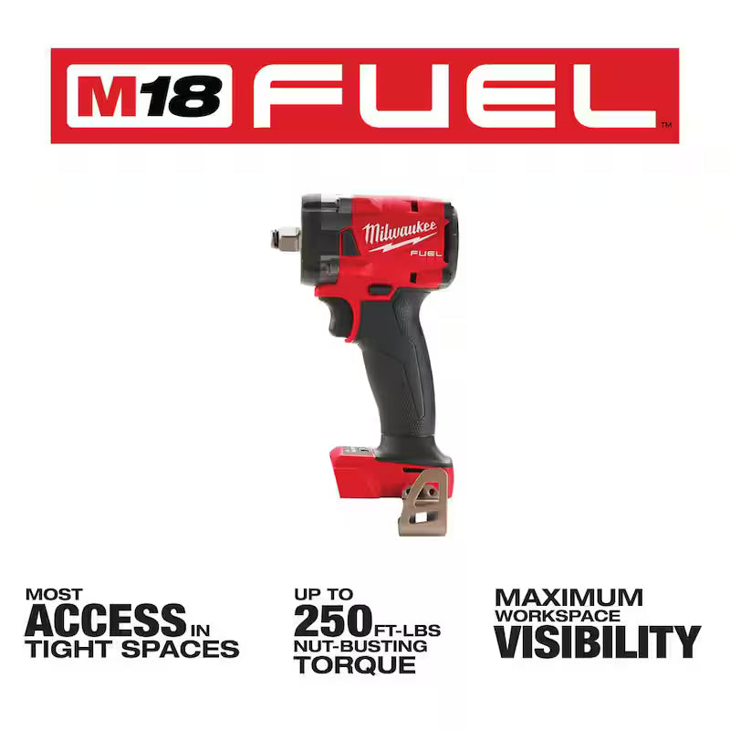 18V Lithium-Ion Brushless Cordless Compact Impact Wrench L35456