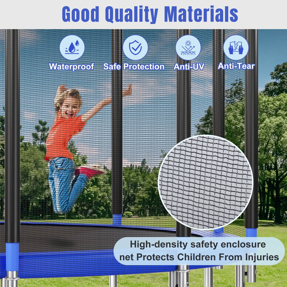 14FT Trampoline with Enclosure and Ladder H844547